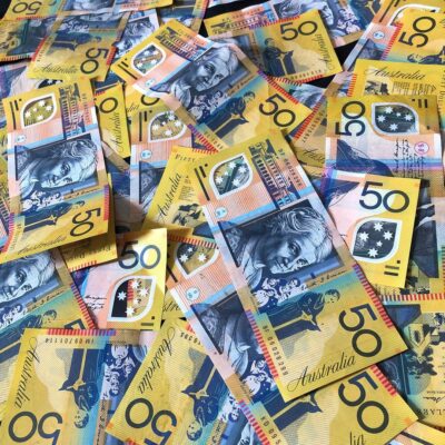 Counterfeit 50 Australian Dollar banknotes