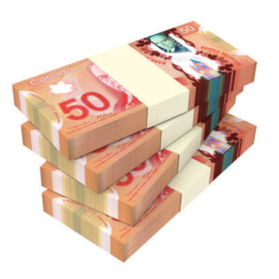Counterfeit 50 Canadian Dollar bills